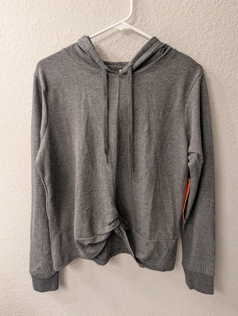Adrienne Vittadini Sport Long Sleeve Lightweight Hoodie Shirt Size Large NWT